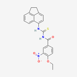 N-(1,2-dihydroacenaphthylen-5-ylcarbamothioyl)-4-ethoxy-3-nitrobenzamide