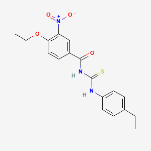 4-ethoxy-N-[(4-ethylphenyl)carbamothioyl]-3-nitrobenzamide