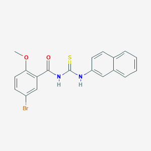 molecular formula C19H15BrN2O2S B3708370 5-bromo-2-methoxy-N-(naphthalen-2-ylcarbamothioyl)benzamide 