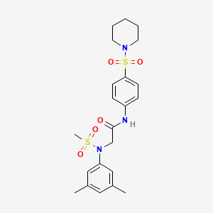 N~2~-(3,5-dimethylphenyl)-N~2~-(methylsulfonyl)-N~1~-[4-(1-piperidinylsulfonyl)phenyl]glycinamide