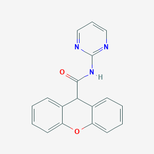 molecular formula C18H13N3O2 B370838 N-pyrimidin-2-yl-9H-xanthene-9-carboxamide CAS No. 221148-79-4