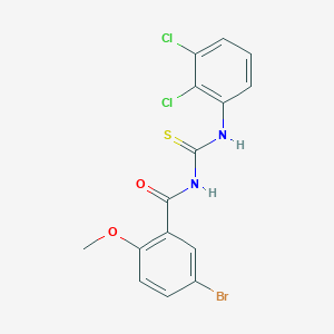 5-bromo-N-[(2,3-dichlorophenyl)carbamothioyl]-2-methoxybenzamide