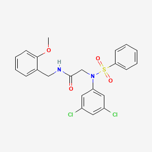 N~2~-(3,5-dichlorophenyl)-N~1~-(2-methoxybenzyl)-N~2~-(phenylsulfonyl)glycinamide