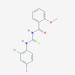 N-[(2-chloro-4-iodophenyl)carbamothioyl]-2-methoxybenzamide