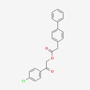 2-(4-chlorophenyl)-2-oxoethyl 4-biphenylylacetate