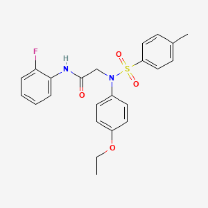 N~2~-(4-ethoxyphenyl)-N~1~-(2-fluorophenyl)-N~2~-[(4-methylphenyl)sulfonyl]glycinamide