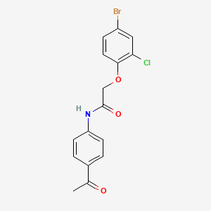 N-(4-acetylphenyl)-2-(4-bromo-2-chlorophenoxy)acetamide