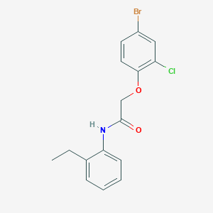 2-(4-bromo-2-chlorophenoxy)-N-(2-ethylphenyl)acetamide