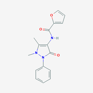 N-(1,5-dimethyl-3-oxo-2-phenylpyrazol-4-yl)furan-2-carboxamide