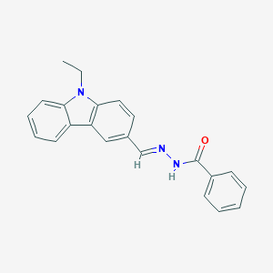 molecular formula C22H19N3O B370850 N'-[(9-ethyl-9H-carbazol-3-yl)methylene]benzohydrazide 