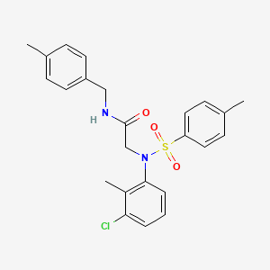 N~2~-(3-chloro-2-methylphenyl)-N~1~-(4-methylbenzyl)-N~2~-[(4-methylphenyl)sulfonyl]glycinamide