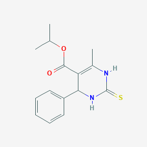 molecular formula C15H18N2O2S B370851 Propan-2-yl 4-methyl-6-phenyl-2-sulfanyl-1,6-dihydropyrimidine-5-carboxylate CAS No. 321691-00-3