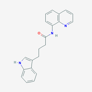 molecular formula C21H19N3O B370852 4-(1H-indol-3-yl)-N-(8-quinolinyl)butanamide 