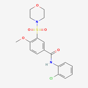 N-(2-chlorophenyl)-4-methoxy-3-morpholin-4-ylsulfonylbenzamide