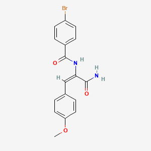 N-[1-(aminocarbonyl)-2-(4-methoxyphenyl)vinyl]-4-bromobenzamide