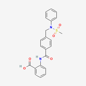 2-[[4-[(N-methylsulfonylanilino)methyl]benzoyl]amino]benzoic acid