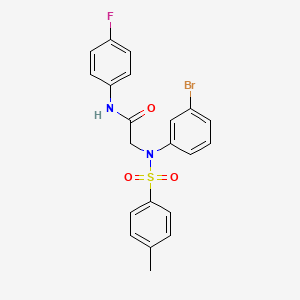 N~2~-(3-bromophenyl)-N~1~-(4-fluorophenyl)-N~2~-[(4-methylphenyl)sulfonyl]glycinamide