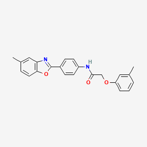 N-[4-(5-methyl-1,3-benzoxazol-2-yl)phenyl]-2-(3-methylphenoxy)acetamide