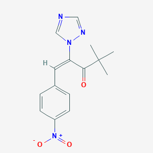 1-{4-nitrophenyl}-4,4-dimethyl-2-(1H-1,2,4-triazol-1-yl)-1-penten-3-one