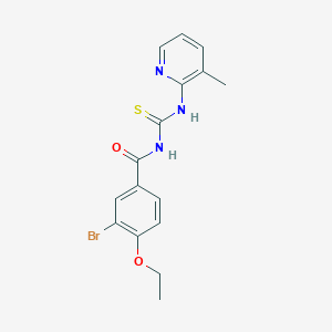 3-bromo-4-ethoxy-N-[(3-methylpyridin-2-yl)carbamothioyl]benzamide