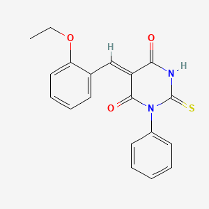 5-(2-ethoxybenzylidene)-1-phenyl-2-thioxodihydro-4,6(1H,5H)-pyrimidinedione