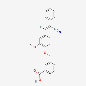 3-({4-[(Z)-2-cyano-2-phenylethenyl]-2-methoxyphenoxy}methyl)benzoic acid