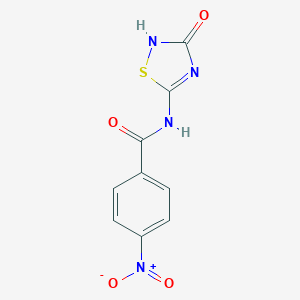 4-nitro-N-(3-oxo-1,2,4-thiadiazol-5-yl)benzamide