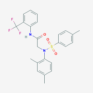N~2~-(2,4-dimethylphenyl)-N~2~-[(4-methylphenyl)sulfonyl]-N~1~-[2-(trifluoromethyl)phenyl]glycinamide