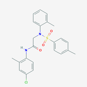 N~1~-(4-chloro-2-methylphenyl)-N~2~-(2-methylphenyl)-N~2~-[(4-methylphenyl)sulfonyl]glycinamide