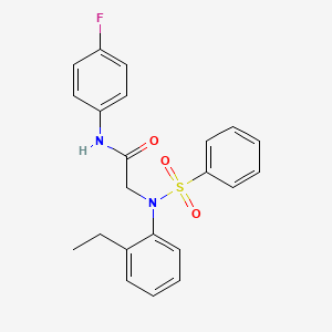 N~2~-(2-ethylphenyl)-N~1~-(4-fluorophenyl)-N~2~-(phenylsulfonyl)glycinamide