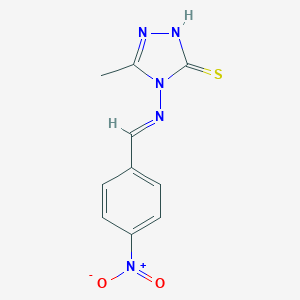 5-methyl-4-{[(E)-(4-nitrophenyl)methylidene]amino}-4H-1,2,4-triazole-3-thiol