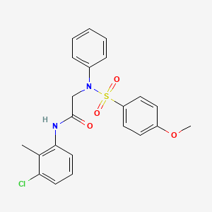 N~1~-(3-chloro-2-methylphenyl)-N~2~-[(4-methoxyphenyl)sulfonyl]-N~2~-phenylglycinamide
