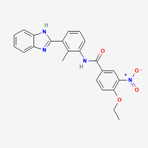 N-[3-(1H-benzimidazol-2-yl)-2-methylphenyl]-4-ethoxy-3-nitrobenzamide