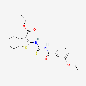 ethyl 2-({[(3-ethoxybenzoyl)amino]carbonothioyl}amino)-4,5,6,7-tetrahydro-1-benzothiophene-3-carboxylate