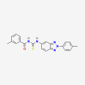 3-methyl-N-({[2-(4-methylphenyl)-2H-1,2,3-benzotriazol-5-yl]amino}carbonothioyl)benzamide