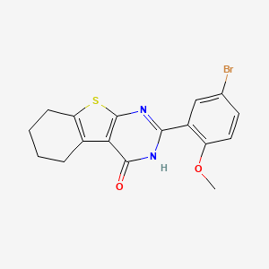 2-(5-bromo-2-methoxyphenyl)-5,6,7,8-tetrahydro[1]benzothieno[2,3-d]pyrimidin-4(3H)-one