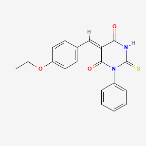 5-(4-ethoxybenzylidene)-1-phenyl-2-thioxodihydro-4,6(1H,5H)-pyrimidinedione