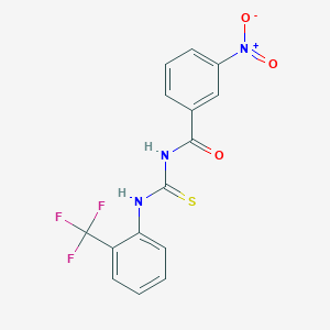 3-nitro-N-({[2-(trifluoromethyl)phenyl]amino}carbonothioyl)benzamide