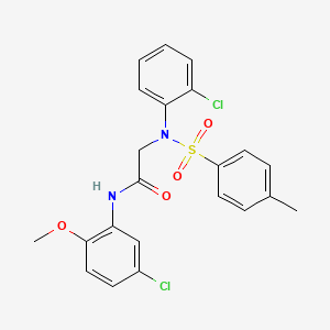 N~1~-(5-chloro-2-methoxyphenyl)-N~2~-(2-chlorophenyl)-N~2~-[(4-methylphenyl)sulfonyl]glycinamide