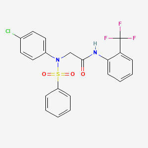 N~2~-(4-chlorophenyl)-N~2~-(phenylsulfonyl)-N~1~-[2-(trifluoromethyl)phenyl]glycinamide