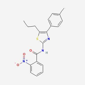 N-[4-(4-methylphenyl)-5-propyl-1,3-thiazol-2-yl]-2-nitrobenzamide