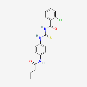 N-({[4-(butyrylamino)phenyl]amino}carbonothioyl)-2-chlorobenzamide