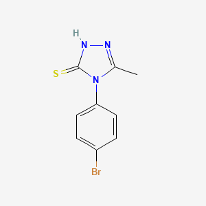 molecular formula C9H8BrN3S B3708864 4-(4-bromophenyl)-5-methyl-4H-1,2,4-triazole-3-thiol 