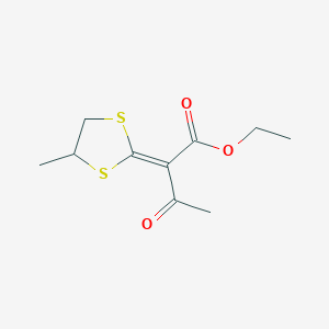 Ethyl 2-(4-methyl-1,3-dithiolan-2-ylidene)-3-oxobutanoate