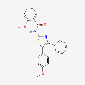 2-methoxy-N-[5-(4-methoxyphenyl)-4-phenyl-1,3-thiazol-2-yl]benzamide