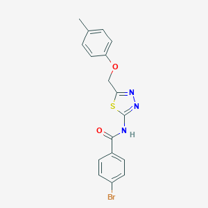 4-bromo-N-{5-[(4-methylphenoxy)methyl]-1,3,4-thiadiazol-2-yl}benzamide