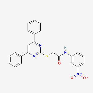 2-[(4,6-diphenyl-2-pyrimidinyl)thio]-N-(3-nitrophenyl)acetamide