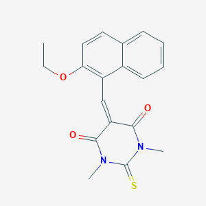 5-[(2-Ethoxynaphthalen-1-yl)methylidene]-1,3-dimethyl-2-sulfanylidene-1,3-diazinane-4,6-dione