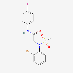 N~2~-(2-bromophenyl)-N~1~-(4-fluorophenyl)-N~2~-(methylsulfonyl)glycinamide