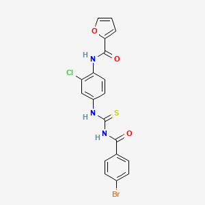 N-[4-({[(4-bromobenzoyl)amino]carbonothioyl}amino)-2-chlorophenyl]-2-furamide